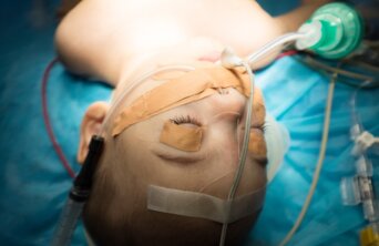 child in heart surgery