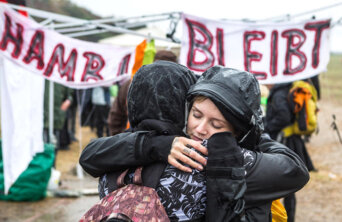 Protest against Planned Logging in Hambach ForestProtest gegen Rodung des Hambacher Walds durch RWE